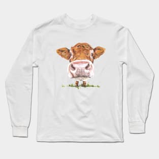 Cute Cow Long Sleeve T-Shirt